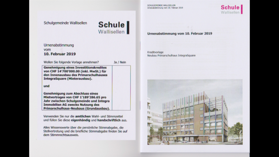Vorschaubild für Abstimmung Schulhaus Integra Square